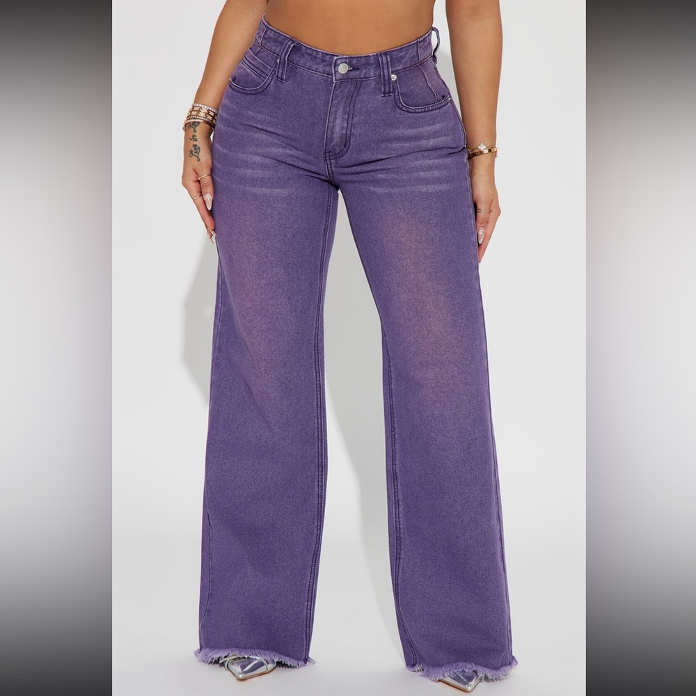 Purple jeans